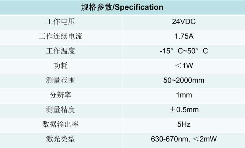 自動調(diào)焦器規(guī)格參數(shù)